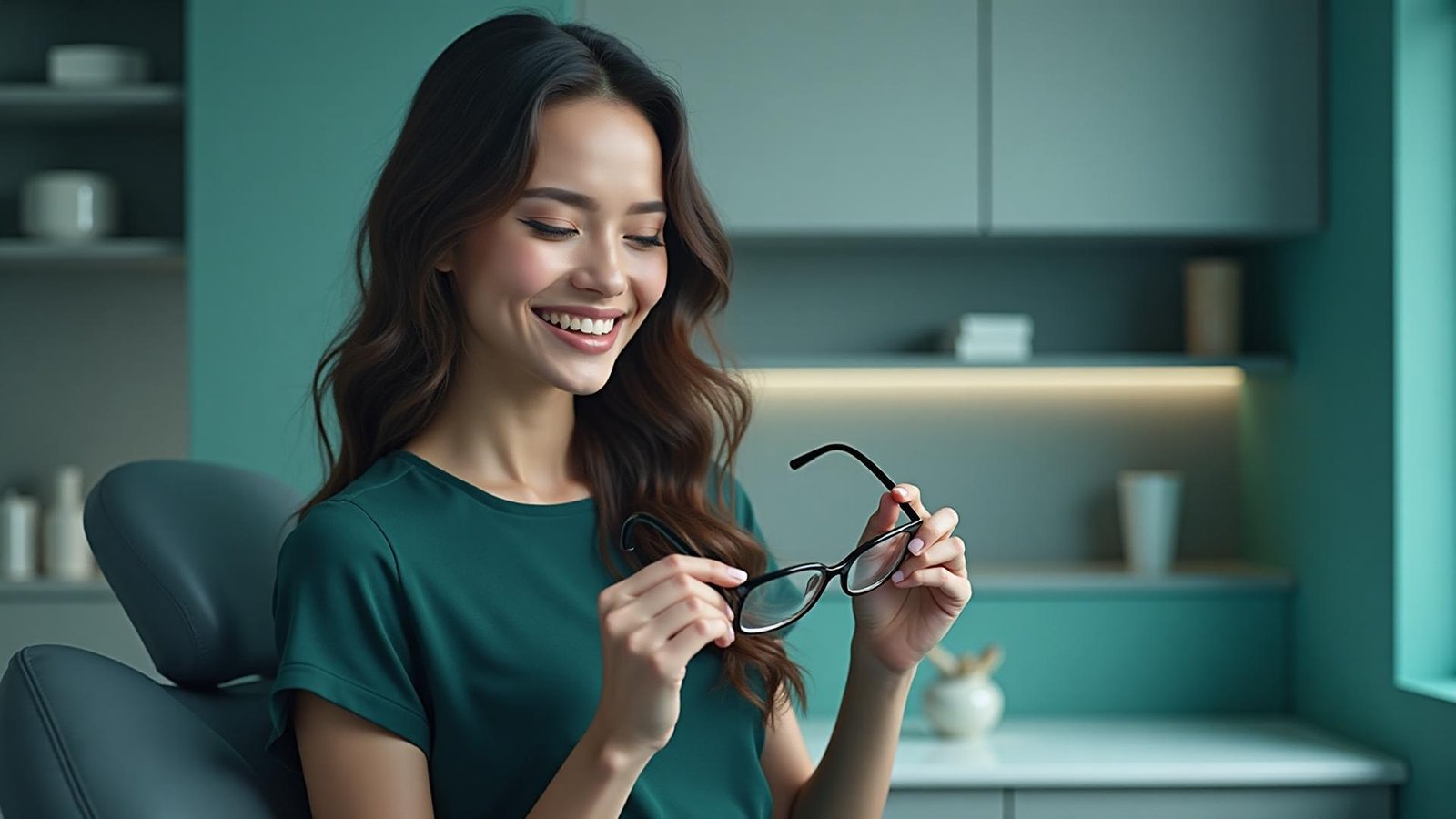 Patient experiencing clear vision after LASIK